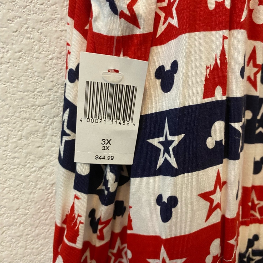 Disney Parks Americana Red, White, and Blue Sleeveless Dress Size 3X - Picture 4 of 10